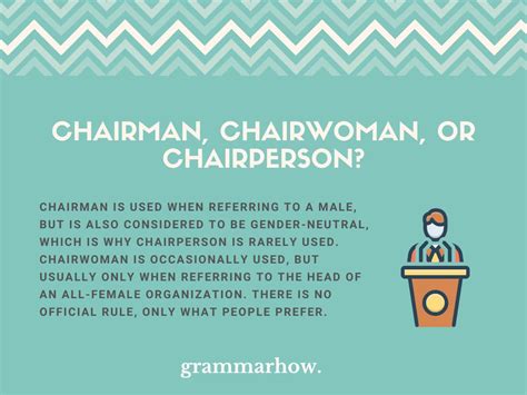 CHAIRWOMAN Meaning in Tagalog .